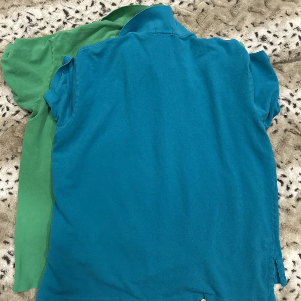 2 POLO RALPH LAUREN SHORT‎ SLEEVE POLO SHIRTS SIZE XL 100% COTTON